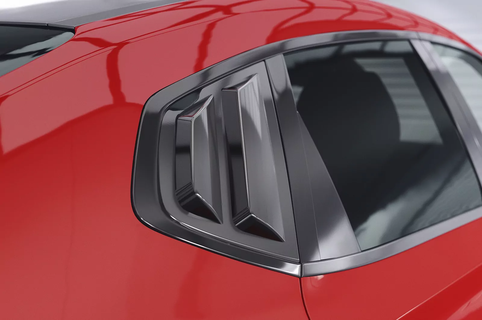 Seitenscheibenblenden für Hyundai I30 (PD) Fastback SSB014 Schwarz Strukturiert