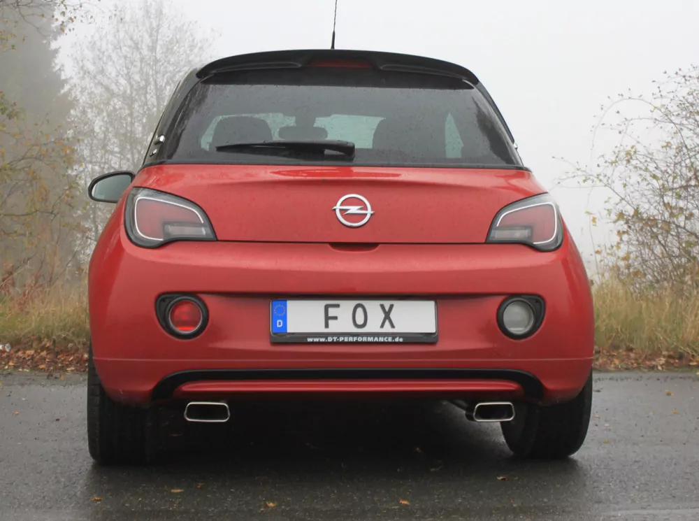 Opel Adam  Endschalldämpfer quer Ausgang rechts/links - 145x65 Typ 59 rechts/links