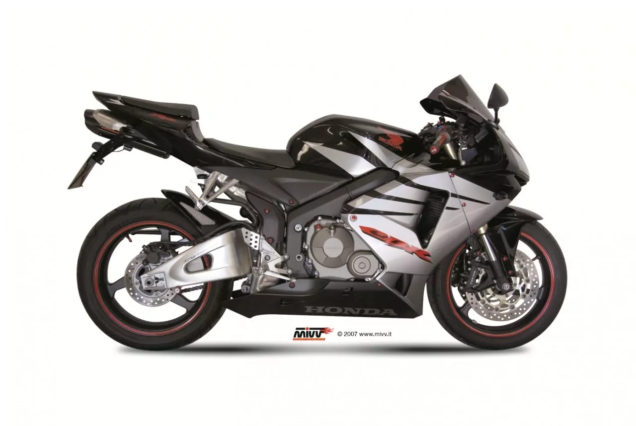 MIVV SUONO In Edelstahl Schwarz Für HONDA CBR 600 RR 05-06