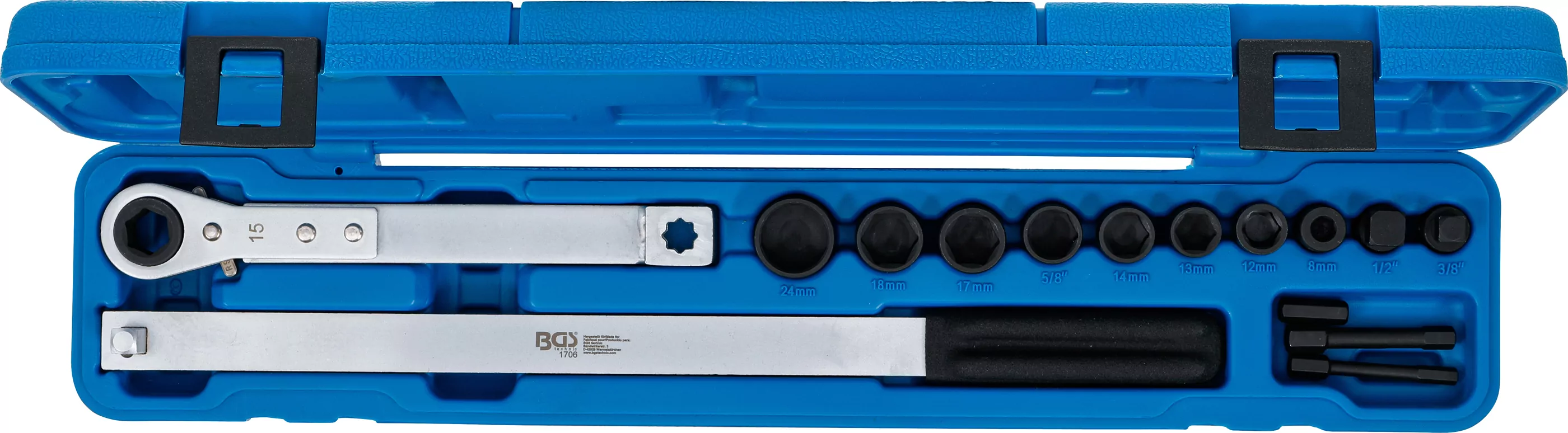 Rippen-Keilriemen-Ein- und Ausbau-Satz | 10 mm (3/8") + 12,5 mm (1/2")