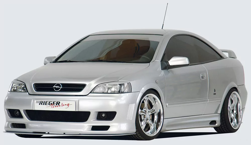 Rieger Seitenschweller rechts    matt schwarz für Opel Astra G Coupé