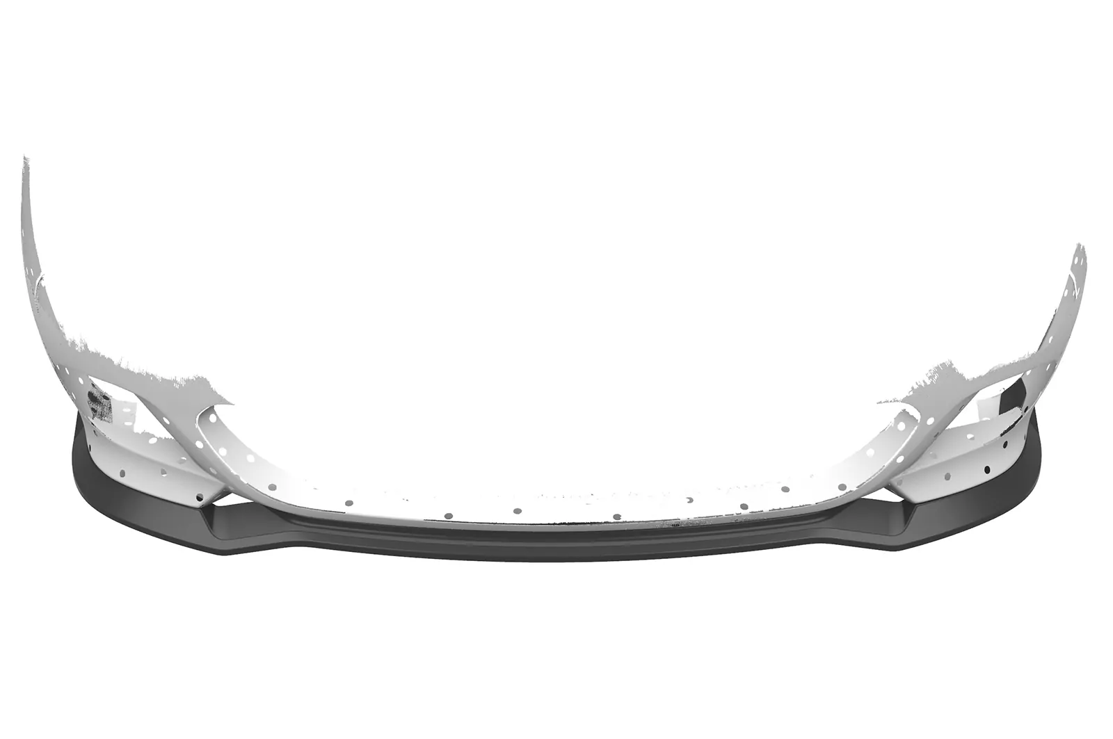 Cup-Spoilerlippe mit ABE für BMW 5er E60/E61 M-Paket CSR-CSL603 Schwarz Strukturiert