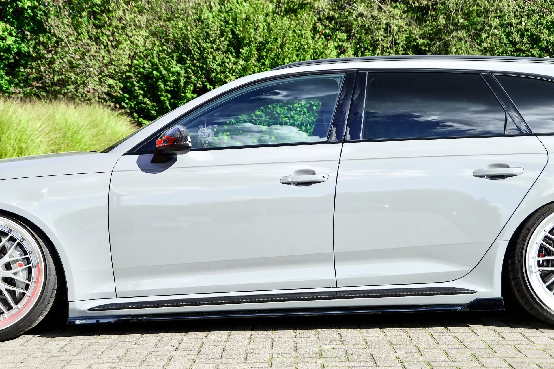 Seitenschweller mit Wing hinten für Audi RS4 B9