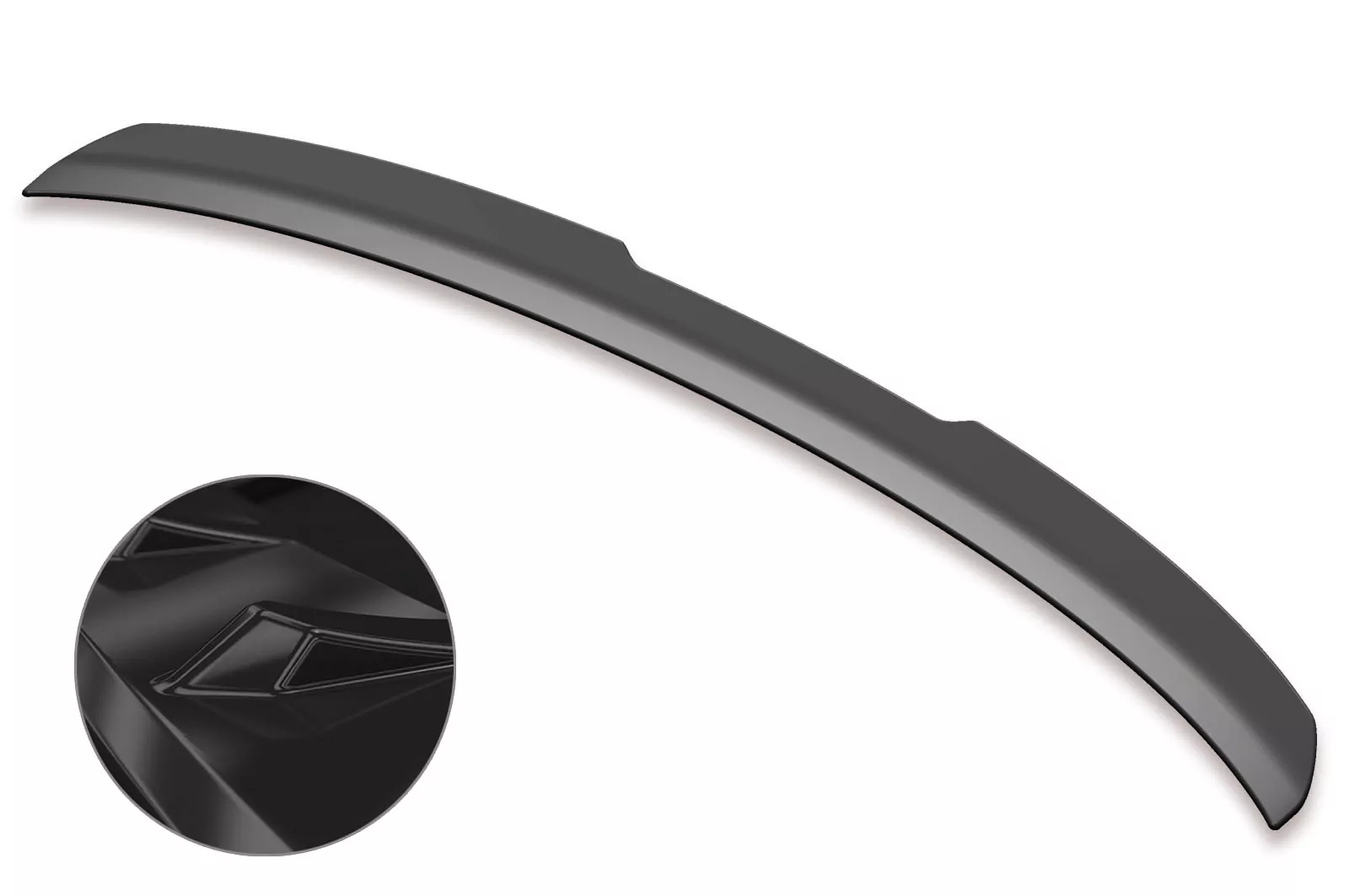 Heckflügel mit ABE für VW T-Roc (Typ A1) Glossy (schwarz hochglanz)