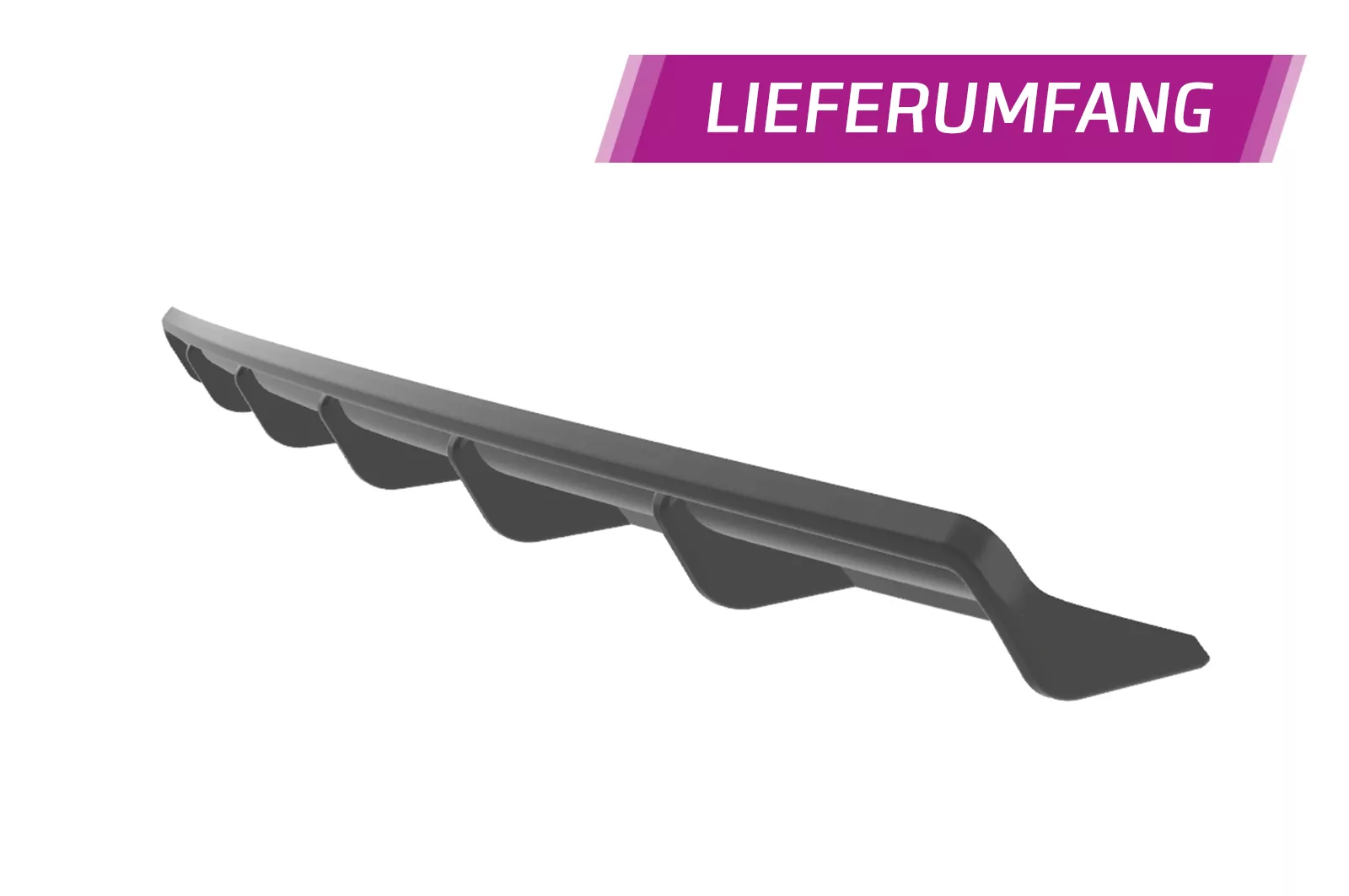 Heckansatz für BMW 3er E90 / E91 HA284 Schwarz Strukturiert