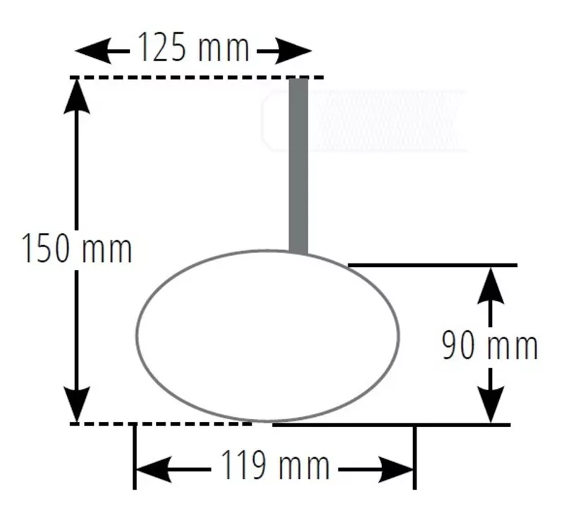 HIGHSIDER pro Lenkerendenspiegel Stealth-X5 Schwarz Kurz (1Stck.)