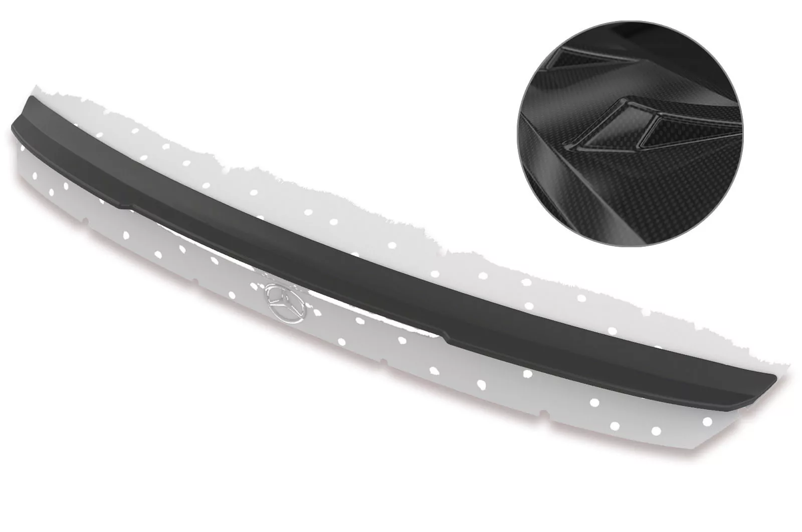 Heckflügel mit ABE für Mercedes Benz SLK / SLC R172 HF655-C Carbon Look Hochglanz