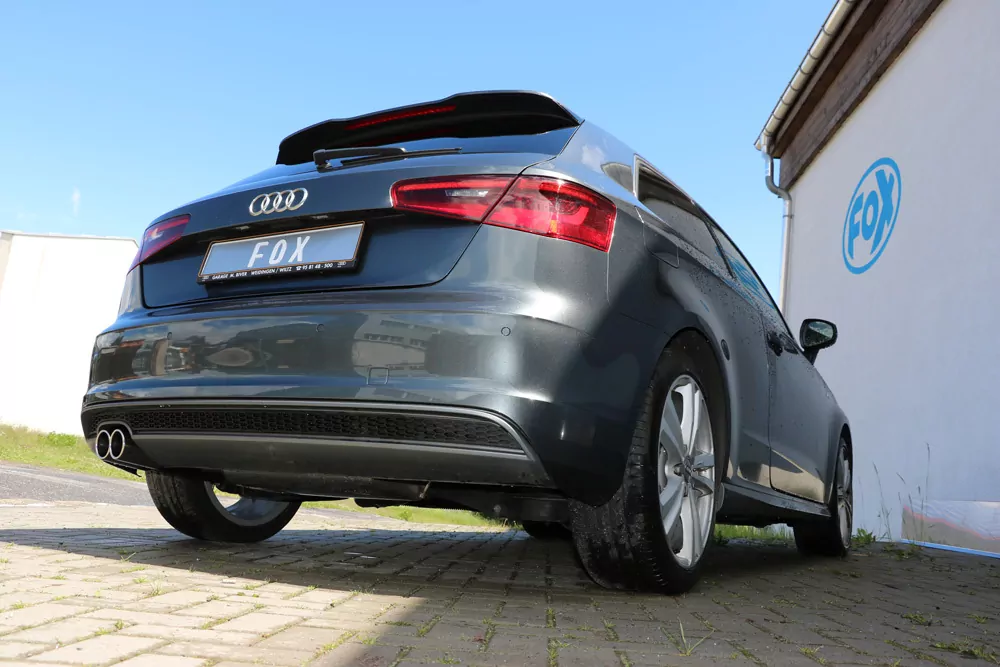 Audi A3 - 8V 3-türer + S-Line  Endschalldämpfer einseitig - 2x80 Typ 16