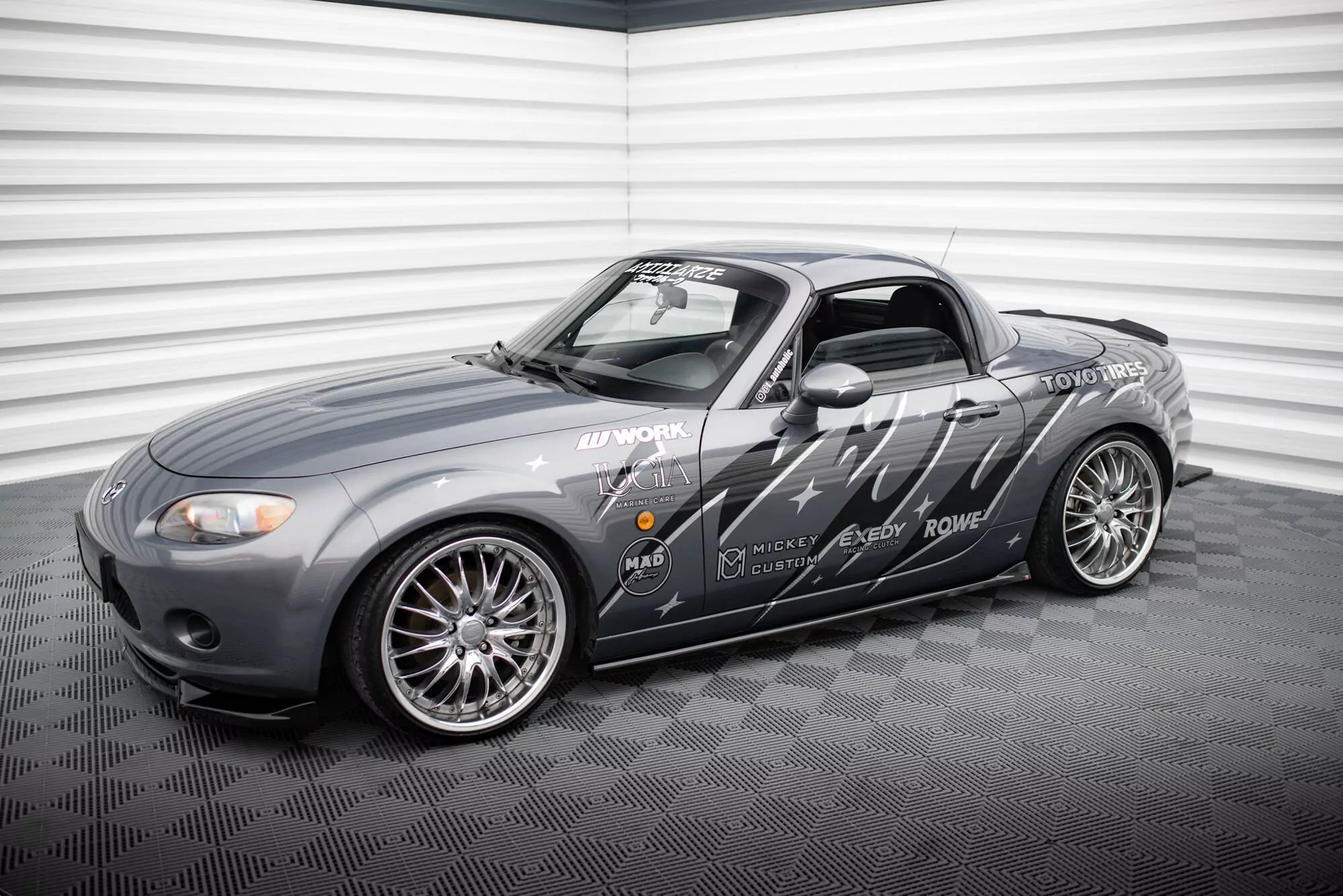 Seitenschweller Ansatz Für Mazda MX5 NC (Mk3) Schwarz Hochglanz