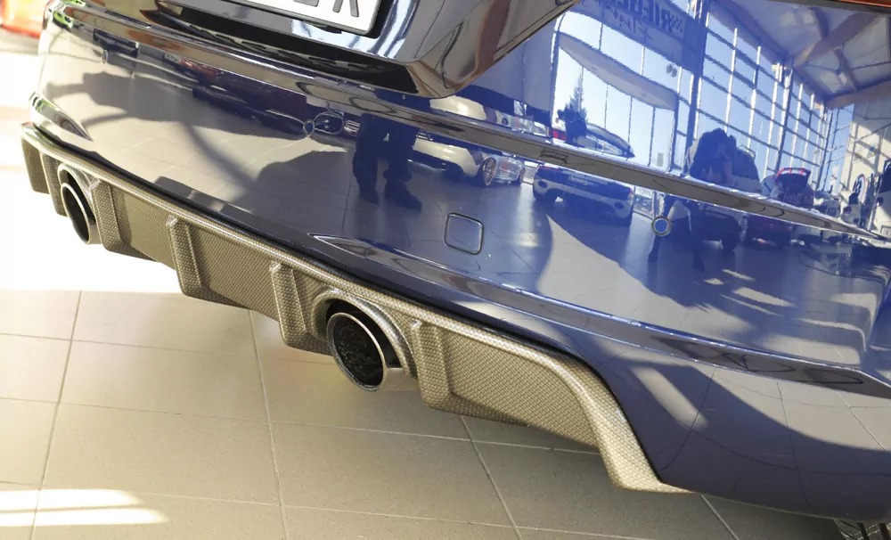 Rieger Heckeinsatz für Audi TT (8J-FV/8S) - Coupé 07.14-08.18 (bis Facelift) carbon optik