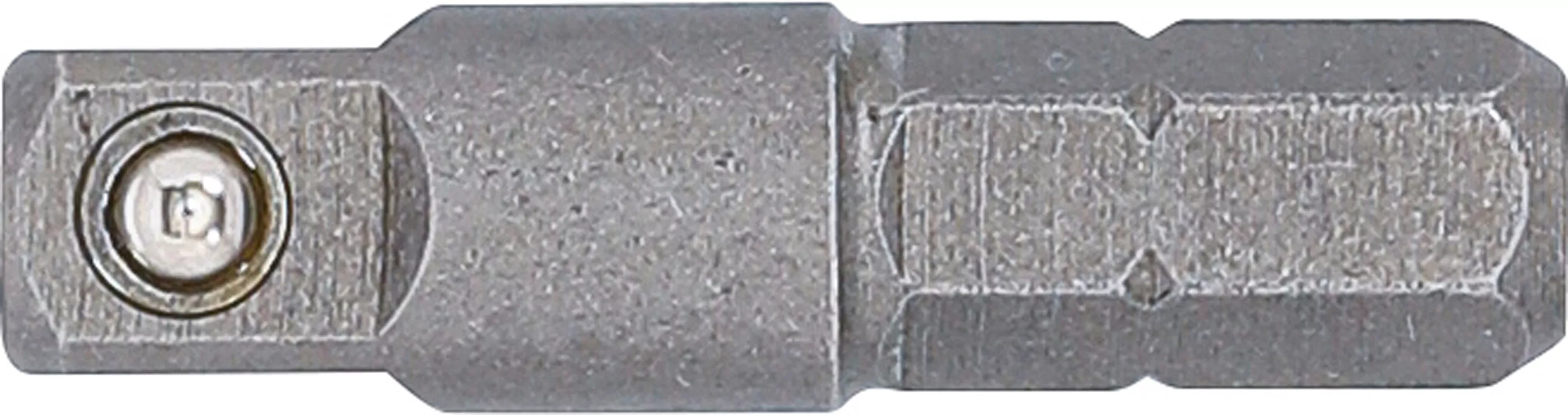 Bit-Knarren-Adapter | Außensechskant 6,3 mm (1/4") - Außenvierkant 6,3 mm (1/4") | 30 mm