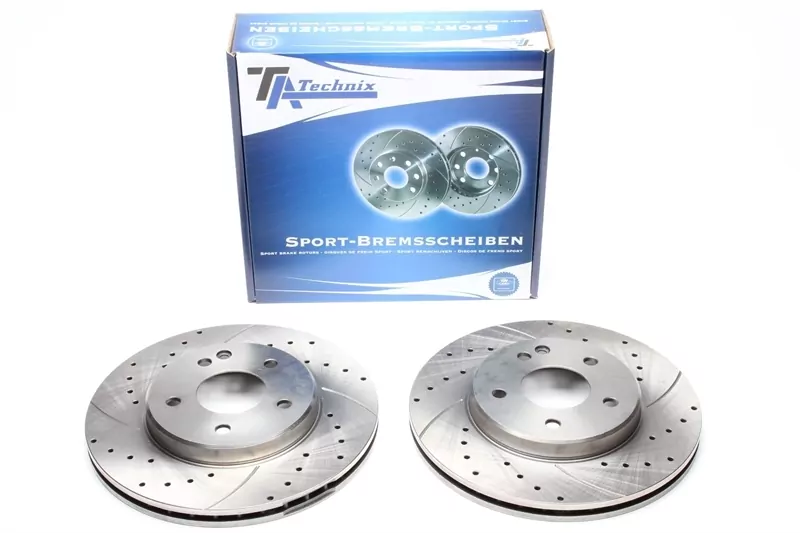 TA Technix Sport Bremsscheiben Satz Vorderachse passend für Mercedes Benz C-Klasse W202/S202