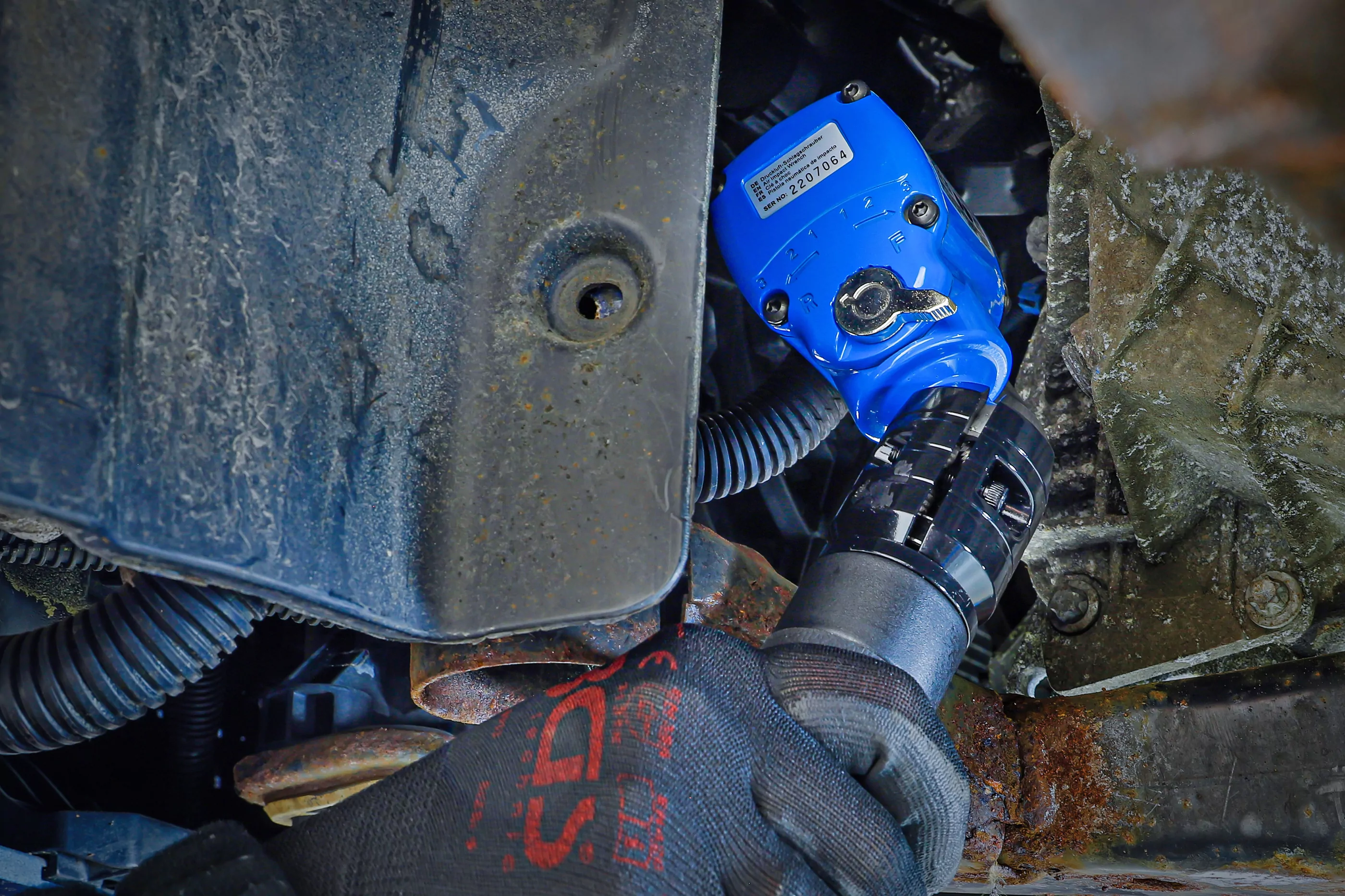 Druckluft-Schlagschrauber | abgewinkelt | mit dreh- und neigbarem Kopf | 12,5 mm (1/2") | 650 Nm