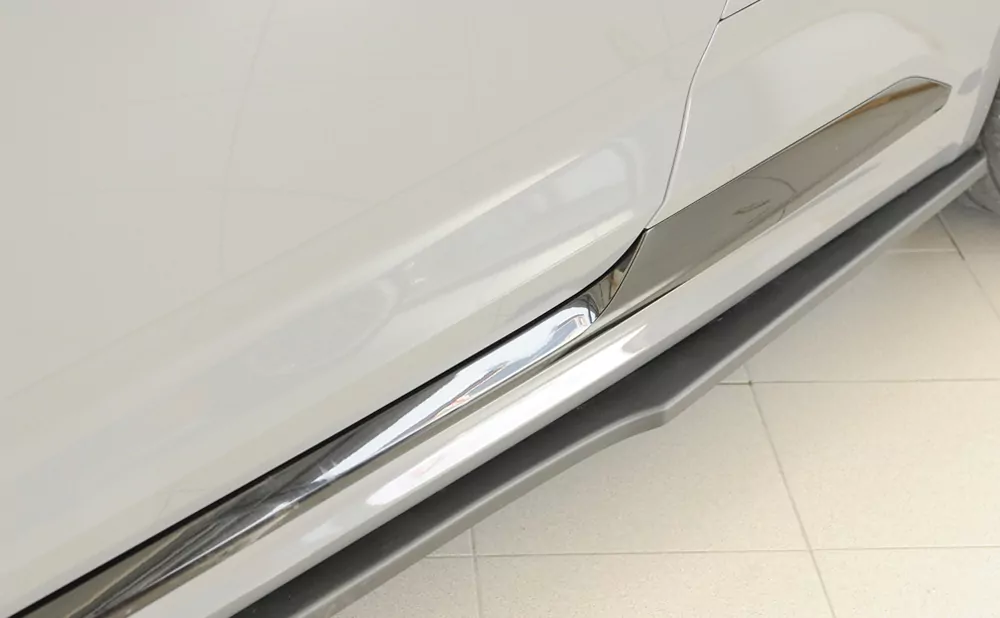 Rieger Seitenschweller links ansatz matt schwarz für Audi RS5 (B9/F5) Coupe 03.17-02.20 (bis Facelift)