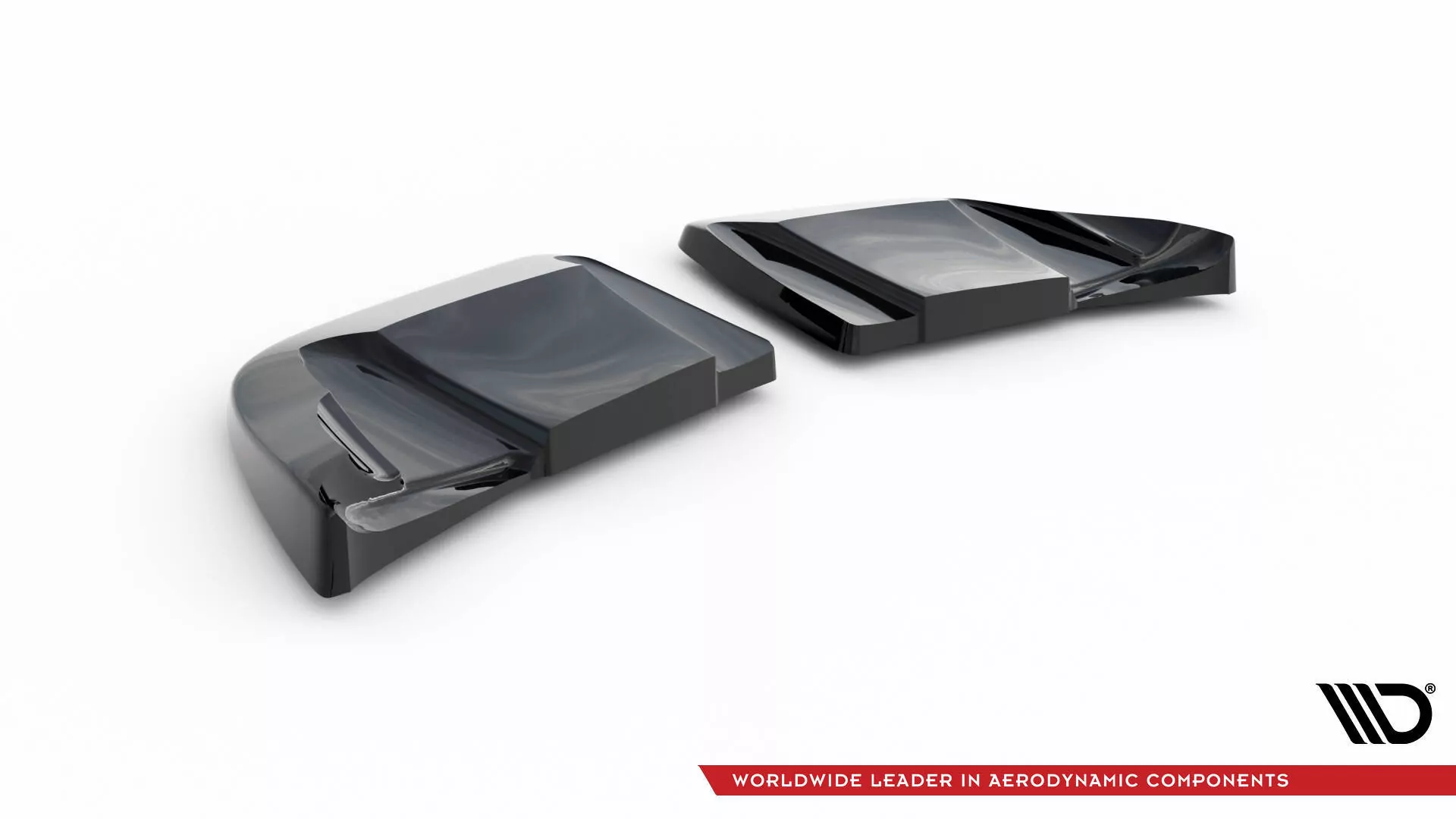 Heck Ansatz Flaps Diffusor Für Chevrolet Corvette C6 Schwarz Hochglanz