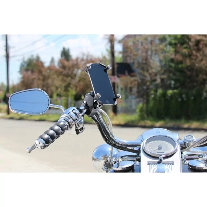 RAM Mounts Tough-Claw (Rohre/Stangen) mit X-Grip Universal Halteklammer für große Smartphones