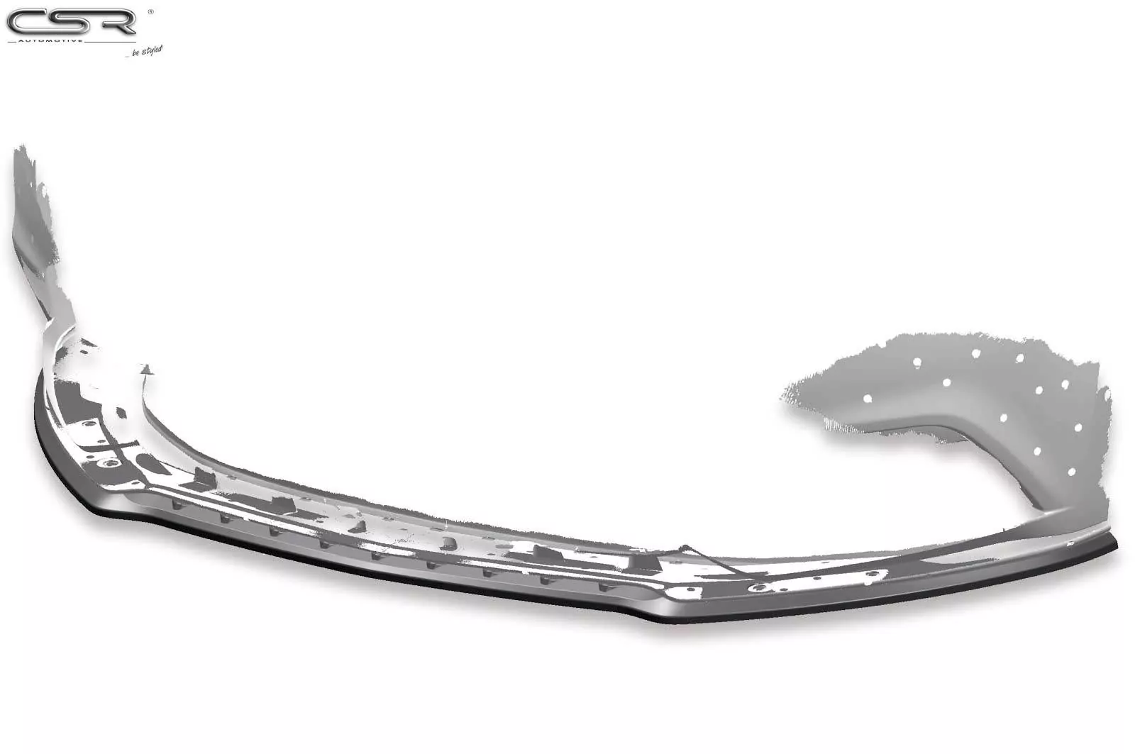 Cup-Spoilerlippe mit ABE für Ford Mustang VI Lackierfreundlich (schwarz matt)