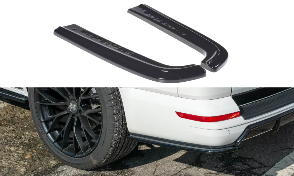 Heck Ansatz Flaps Diffusor Passend Für Diffusor Passend Für VW T6 Schwarz Hochglanz Schwarz Hochglanz