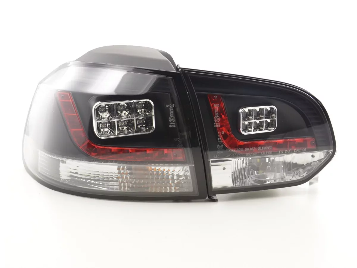 LED Rückleuchten Set VW Golf 6 Typ 1K Bj. 2008-2012 schwarz  für Rechtslenker