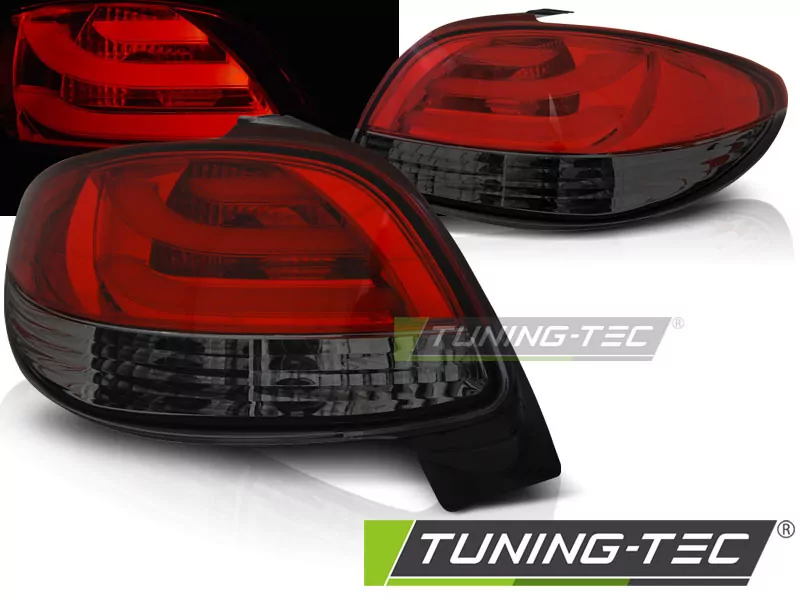 Peugeot 206 10.98- Red Smoke Led Bar