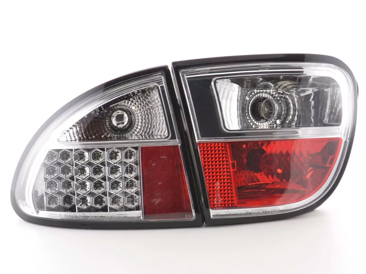 LED Rückleuchten Set Seat Leon Typ 1M Bj. 1999-2005 chrom