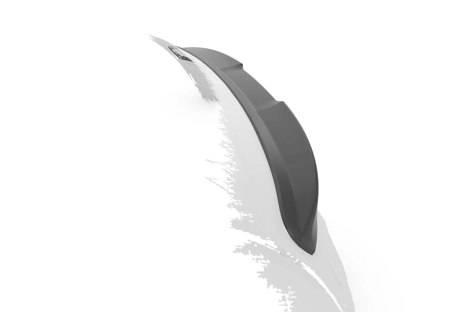 Heckflügel mit ABE für Fiat 500 Cabrio HF990 Schwarz Strukturiert