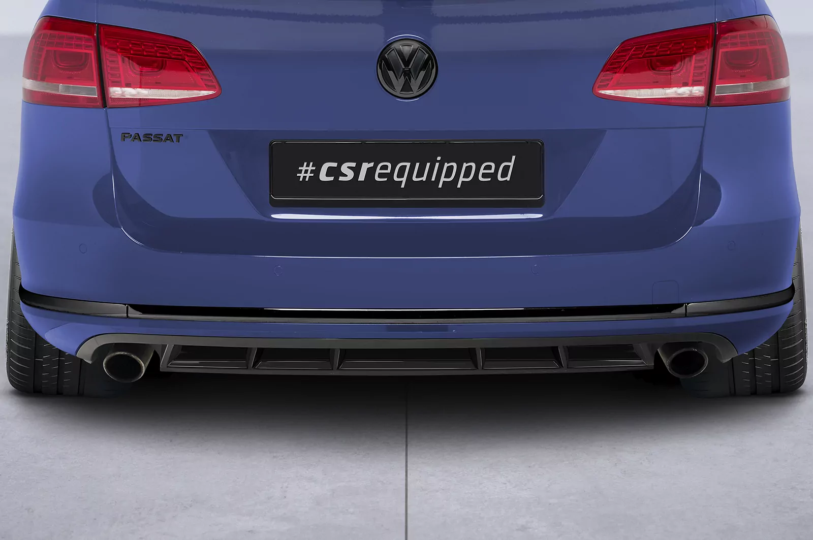 Heckansatz für VW Passat B7 Typ 3C Variant HA243 Strukturiert (schwarz matt)