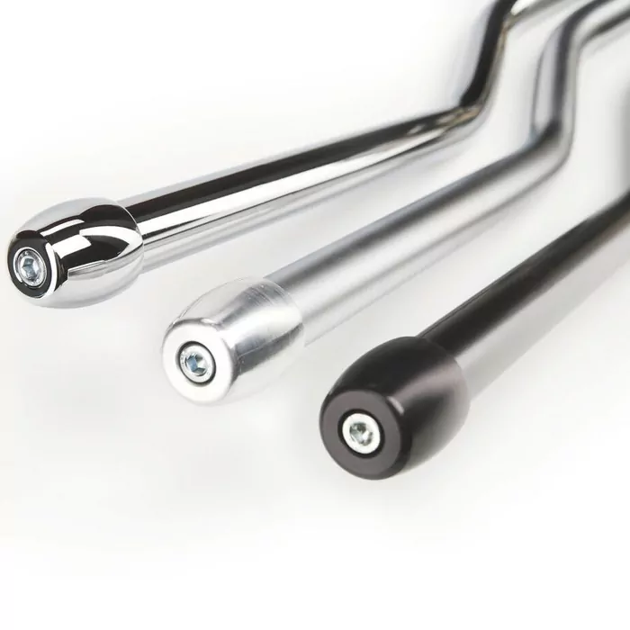 Lenkerenden Stahl Classic Design, silber, *** für Lenker mit einem IØ=18 mm ***