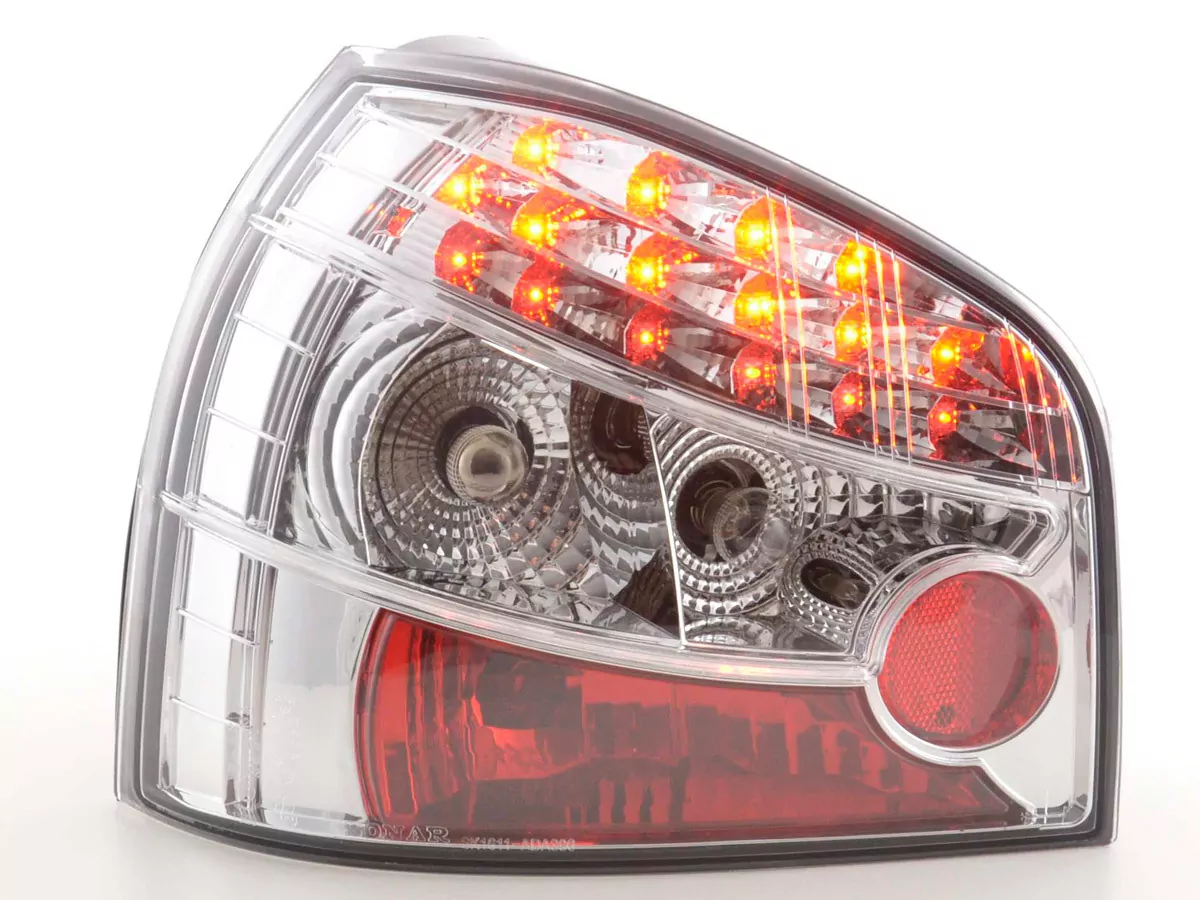 LED Rückleuchten Set Audi A3 Typ 8L Bj. 96-02 chrom
