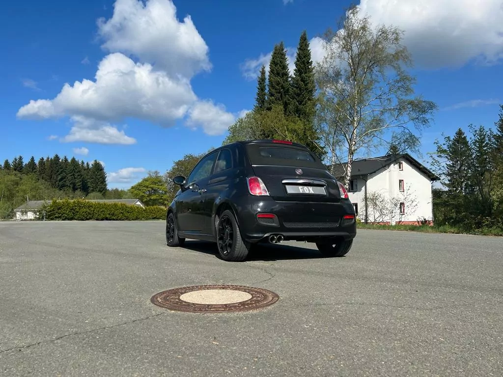 Fiat 500/ 500C  Endschalldämpfer - 2x80 Typ 25