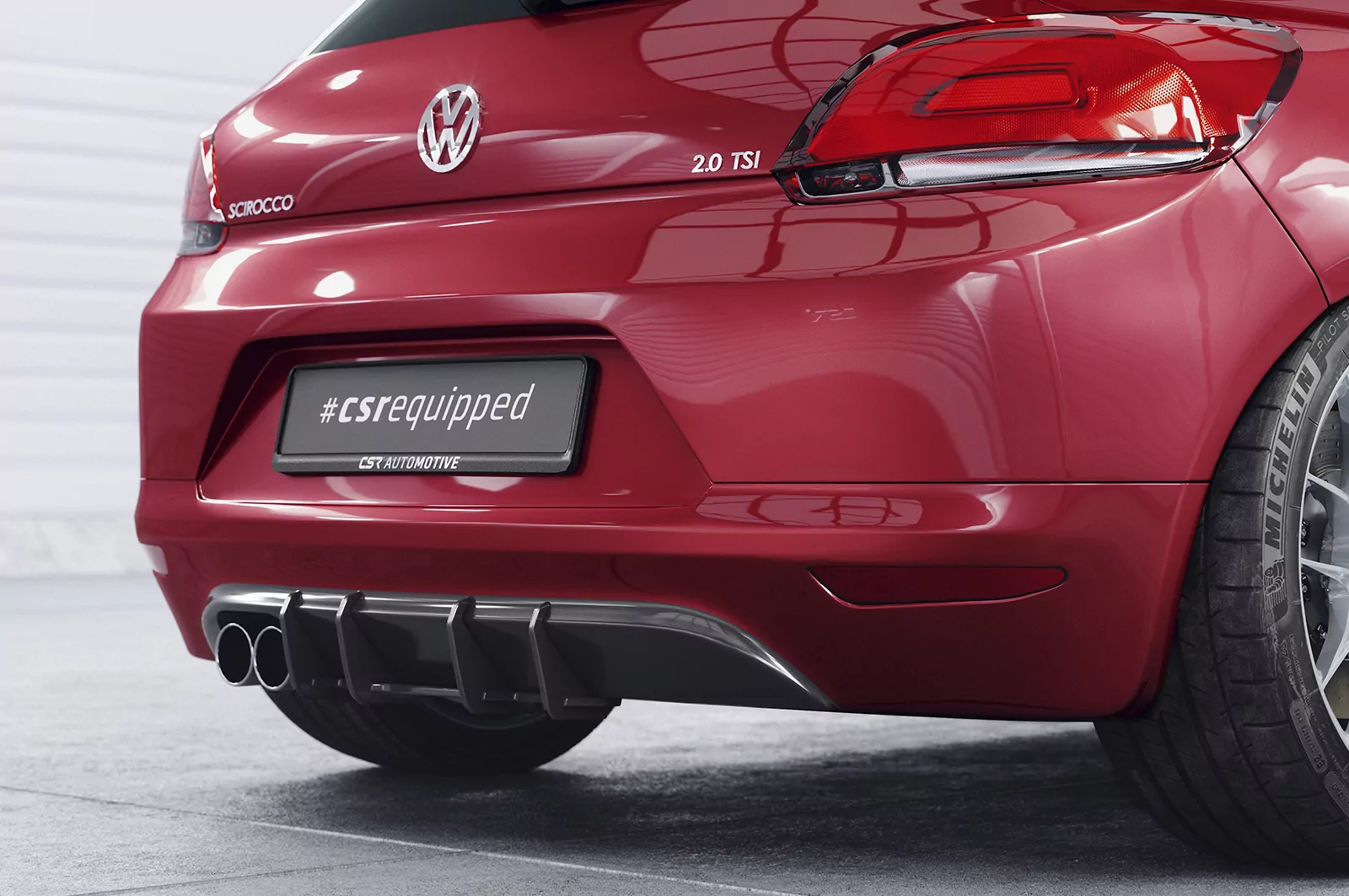 Racing Diffusor / Heckansatz für VW Scirocco 3 HA348