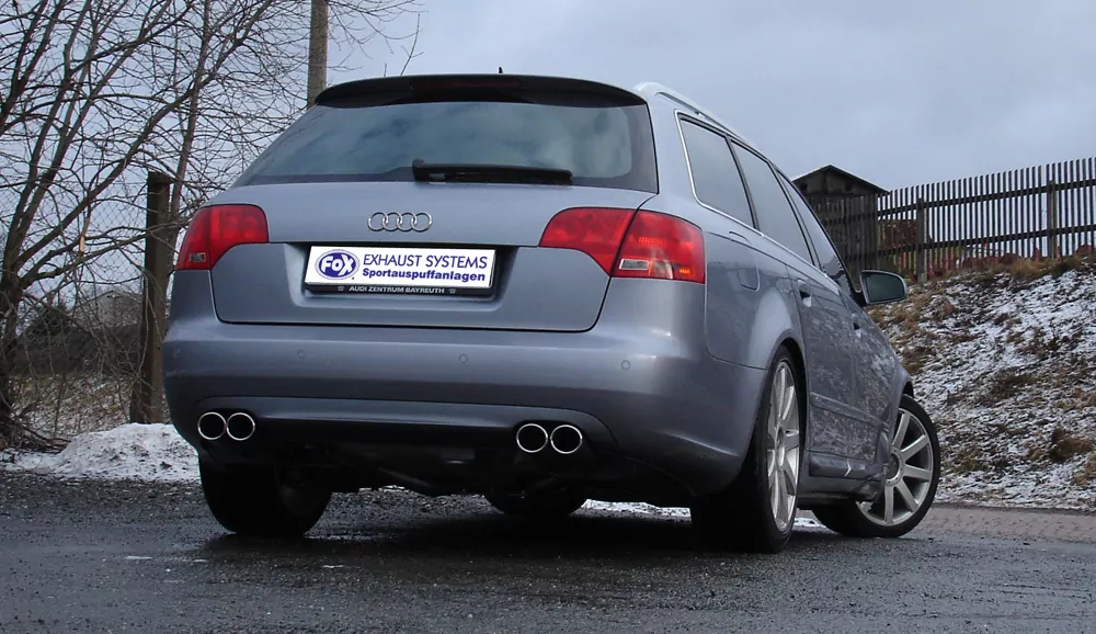 Audi A4 Typ B7 quattro Endschalldämpfer rechts/links Ø63,5mm - 2x88x74 Typ 32  rechts/links