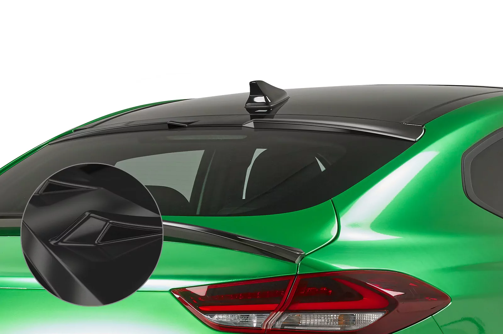 Heckscheibenblende für Hyundai I30 (PD) Fastback Glossy (schwarz hochglanz)