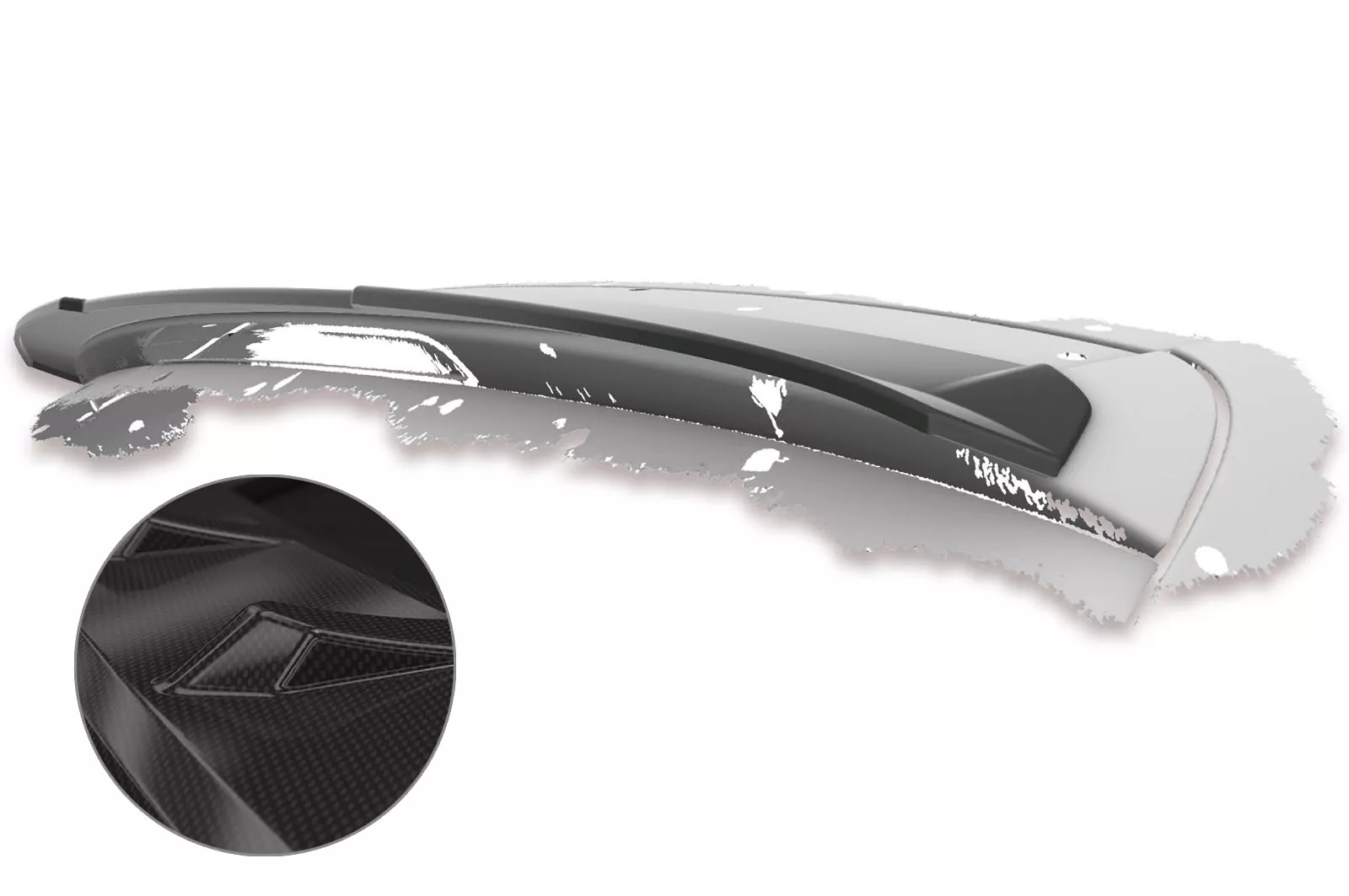 Heckflügel mit ABE für Audi A4 B8 (Typ 8K) Avant HF635-C Carbon Look Hochglanz