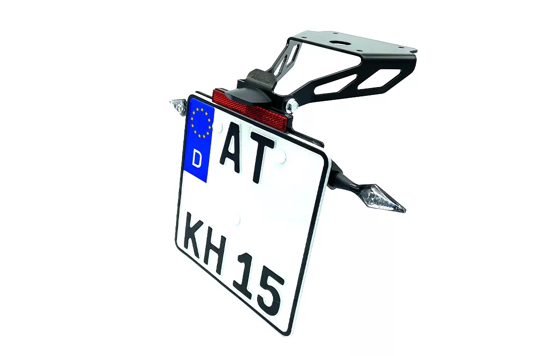 alpha Technik Kennzeichenhalter für Kawasaki Z650RS ab Modelljahr 2022- Typ ER650M / ER650MA2