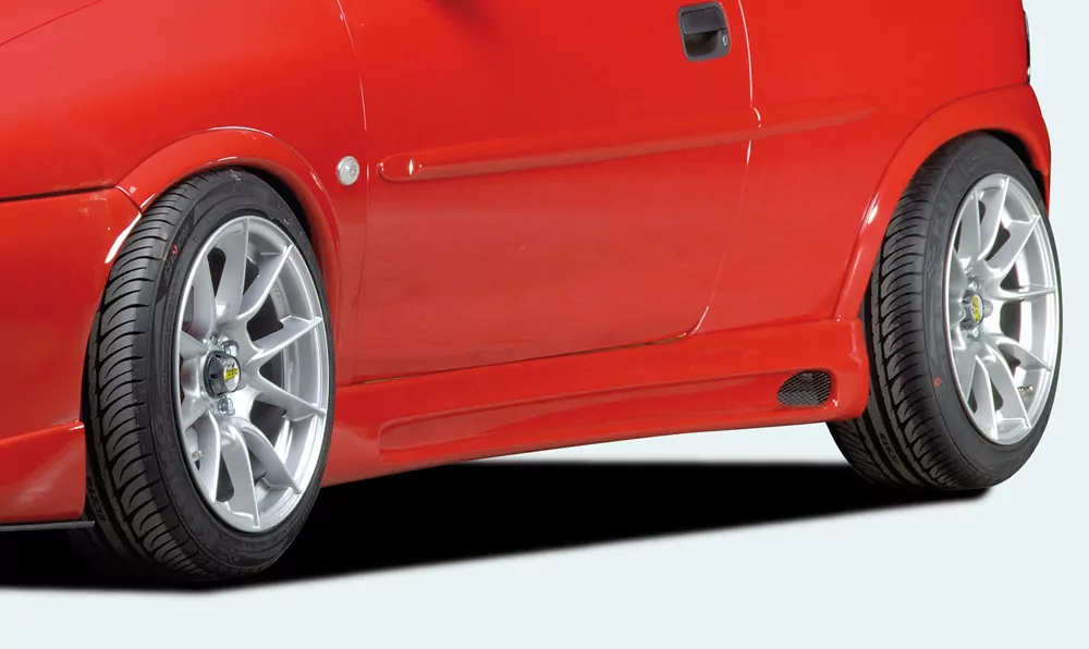 Rieger Seitenschweller für Opel Corsa B - 3-tür. 02.93-09.96 (bis Modell 97) carbon optik