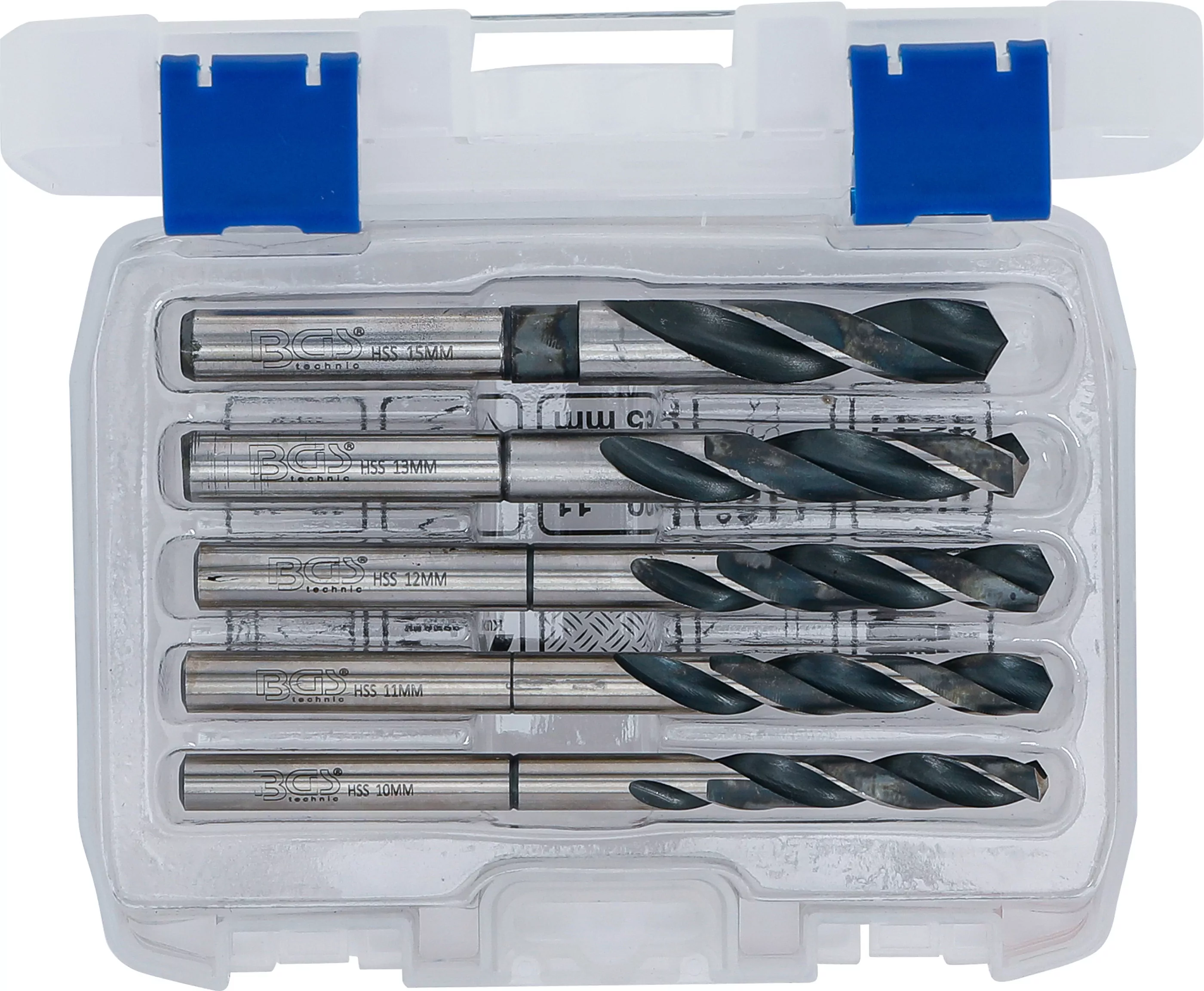 HSS-Bohrer-Satz | 10 - 11 - 12 - 13 - 15 mm | 5-tlg.