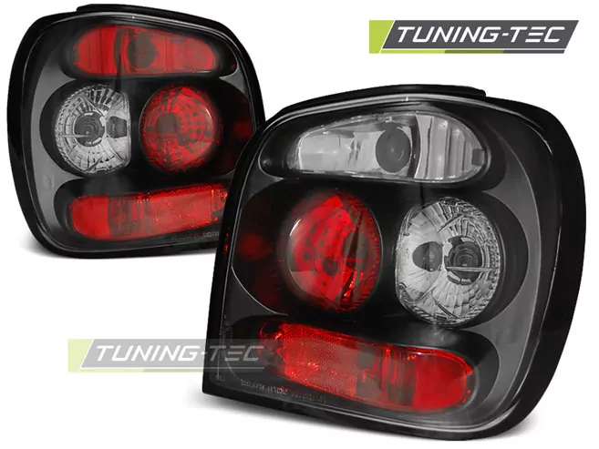 Tail Lights Black Fits Vw Polo 6n2 10.99-10.01