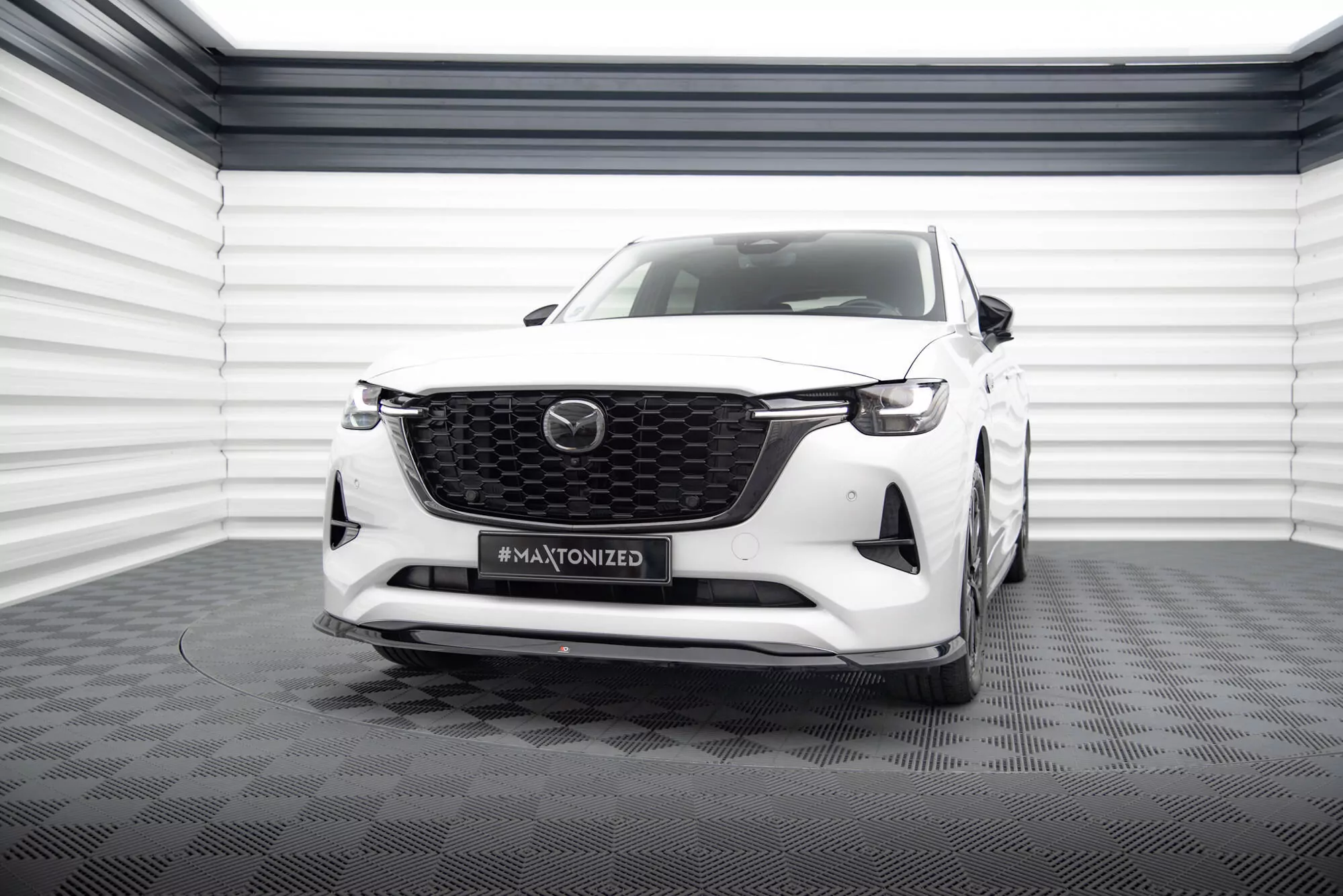 Front Ansatz V.2 Für Mazda CX-60 Mk1 Schwarz Hochglanz