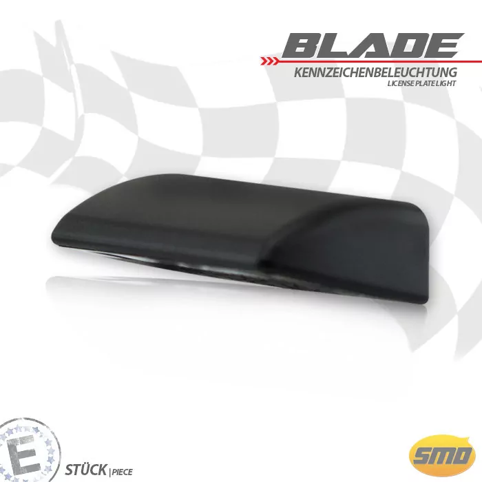 SMD-Kennzeichenbeleuchtung "Blade" | schw. | ABS Maße: B 44 x H 11 x T 22mm | E-geprüft