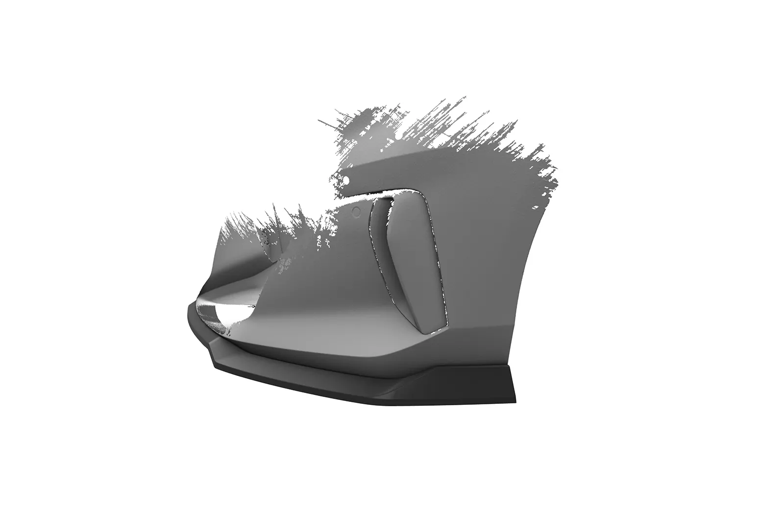 Cup-Spoilerlippe mit ABE für BMW 2er (U06) Active Tourer CSL690 Schwarz Strukturiert