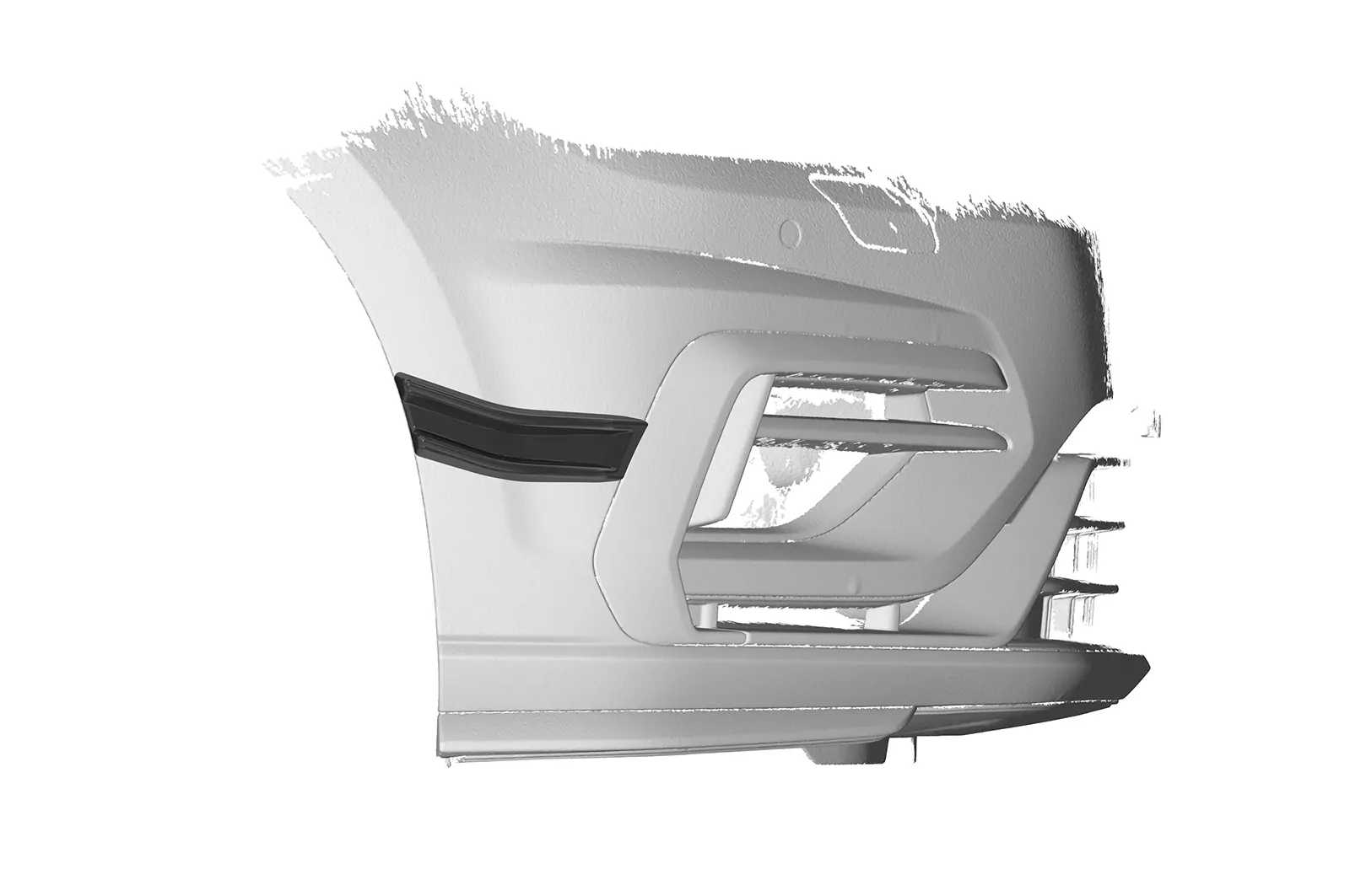 Performance Flaps für VW Golf 7 R FP018 Schwarz Strukturiert