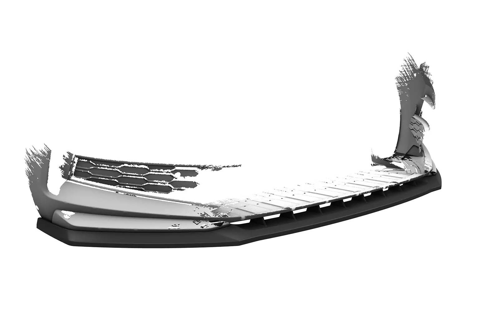 Cup-Spoilerlippe mit ABE für Skoda Scala Monte Carlo CSL627 Schwarz Strukturiert