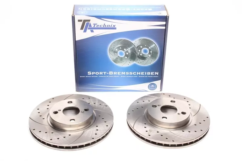 TA Technix Sport Bremsscheiben Satz Vorderachse passend für Toyota Corolla / Corolla Stufenheck / Corolla Combi