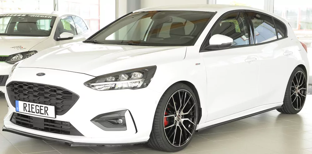 Rieger Seitenschweller links ansatz matt schwarz für Ford Focus 4 ST (DEH) 5-tür. (Turnier) 04.22- (ab Facelift)