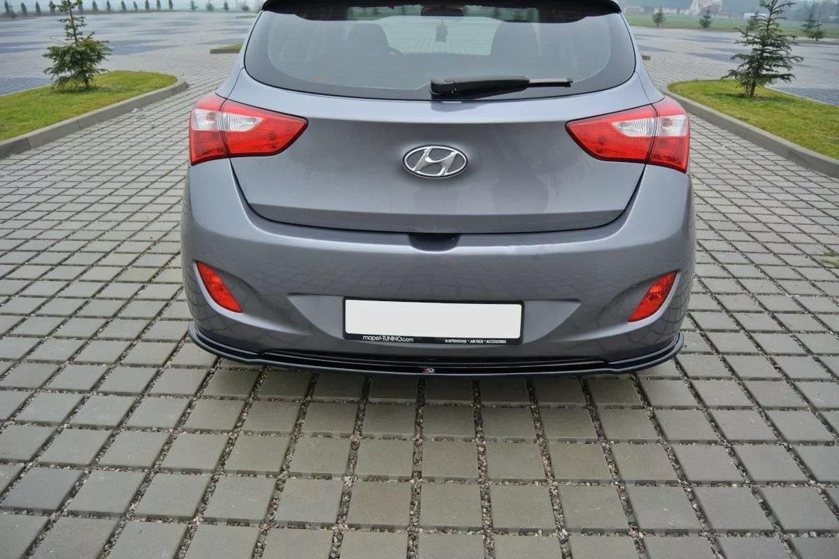 Mittlerer Diffusor Heck Ansatz Passend Für Passend Für Hyundai I30 Mk.2 Schwarz Hochglanz Schwarz Hochglanz