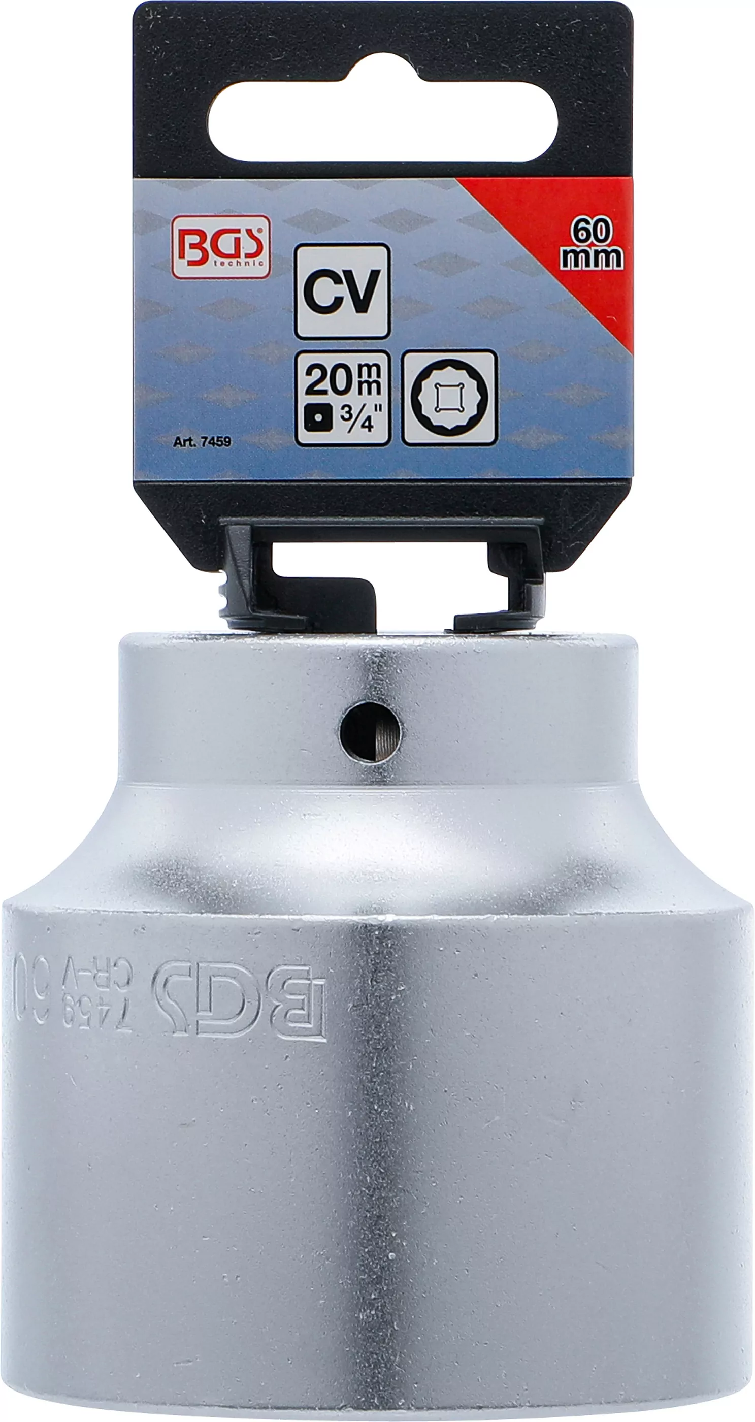 Steckschlüssel-Einsatz Zwölfkant | Antrieb Innenvierkant 20 mm (3/4") | SW 60 mm