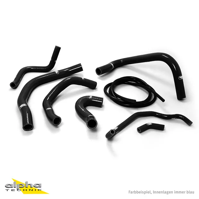SAMCO SPORT Siliconschlauch Kit schwarz für Honda CBR900RR Modelljahr 1998-1999