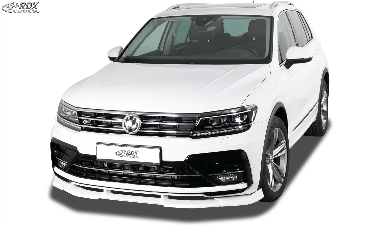 RDX Frontspoiler VARIO-X für VW Tiguan (2016+) R-Line Frontlippe Front Ansatz Vorne Spoilerlippe