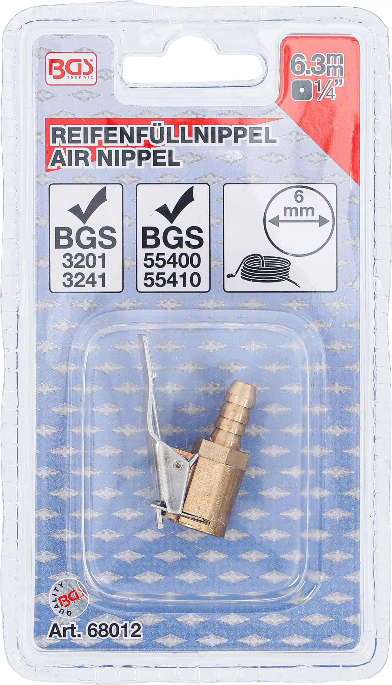 Reifenfüllnippel | 6,3 mm (1/4")